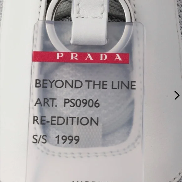 Prada American Cup Original White and Gray Sneakers - Picture 6 of 6